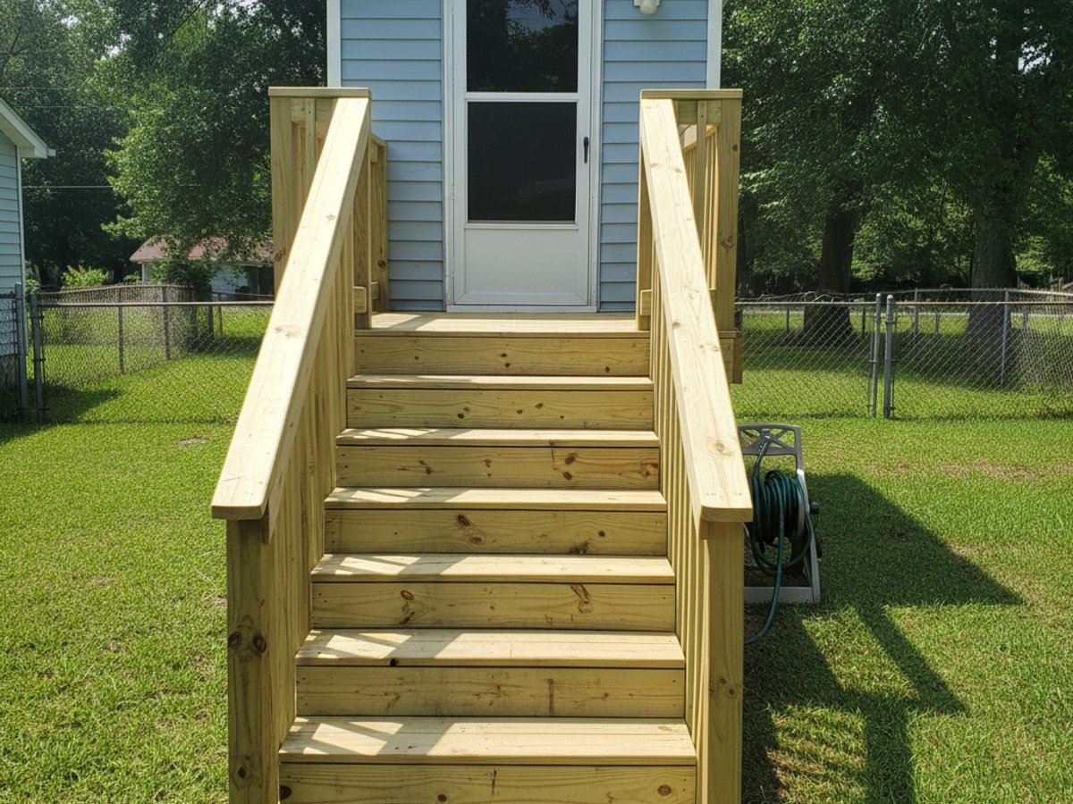 Custom Deck Design completed by Oasis Deck Co in Madison, MS